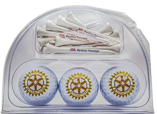 Non Branded White Balls Pack of 3 - Clam Shell